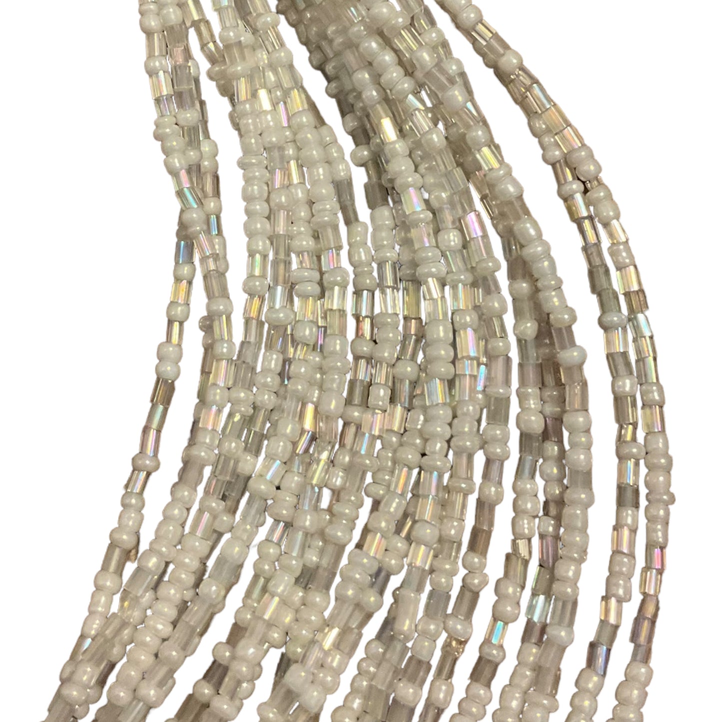 23連ビーズネックレス ホワイト アジャスター付き